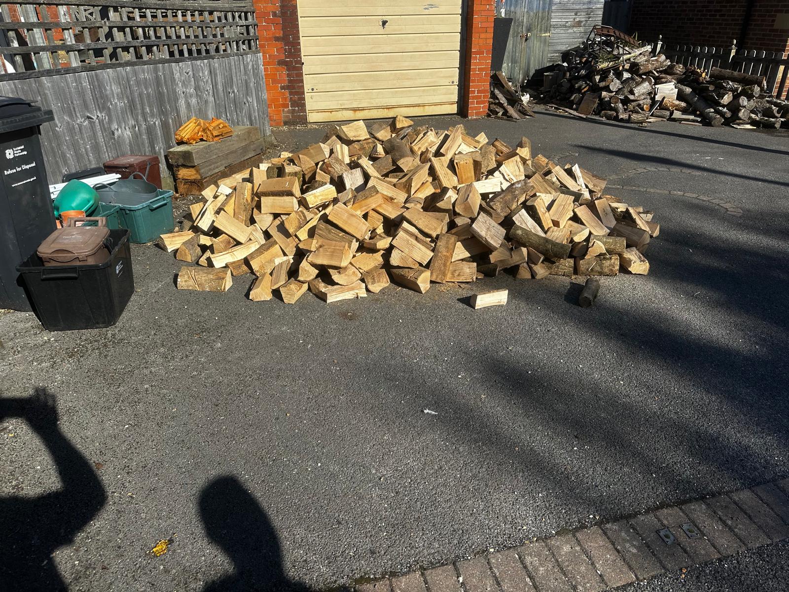 Seasoned Hardwood Logs project in Somerset by JB Outdoor Services